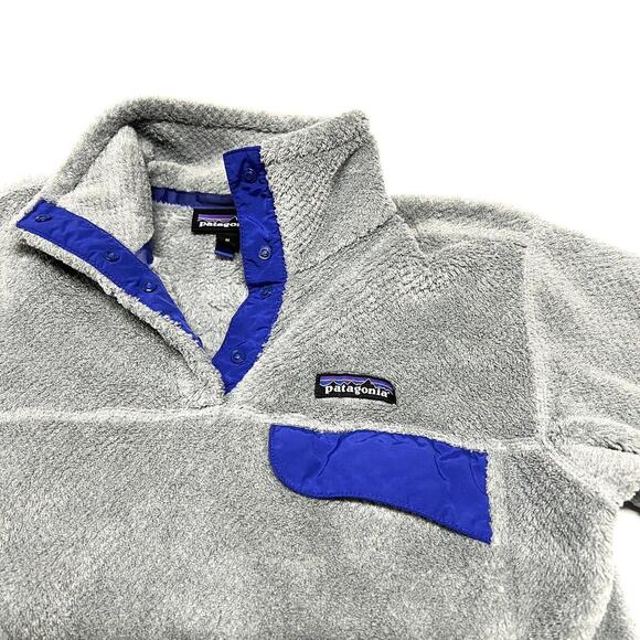 Patagonia Re-Tool Snap T Fleece Jacket Pullover Gray 25442 Polartec Womens Sz M - Picture 2 of 7